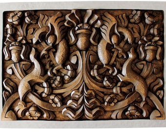 BATTLE - original wood wall sculpture by Nikolay Martinov