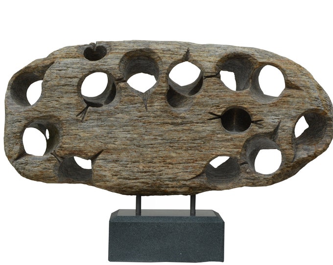 BREATHS OF AIR - original stone sculpture by Ognyan Chitakov