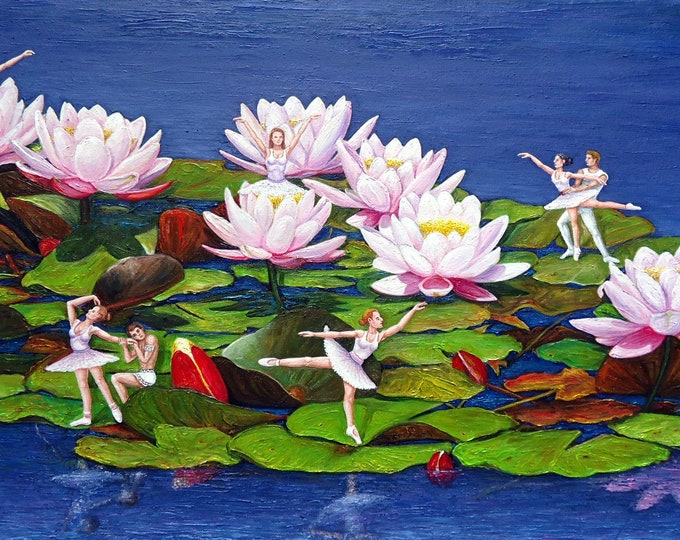 WATER BALLET - original oil painting by Grigor Velev