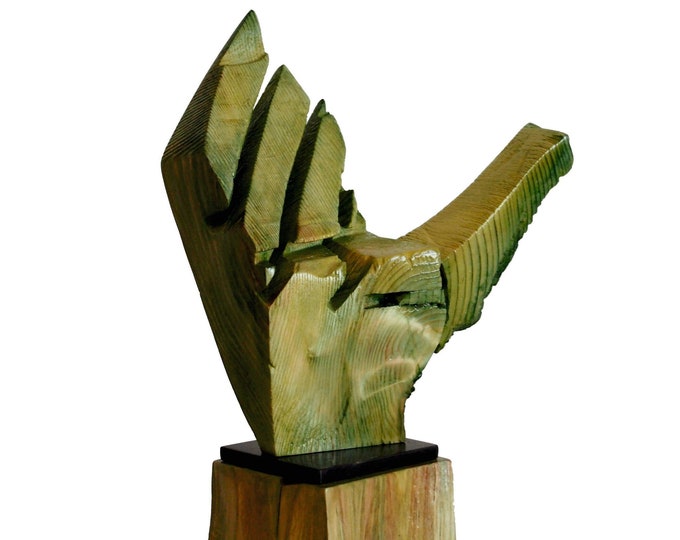 PALM - original wood sculpture by Stevlin Yovchev