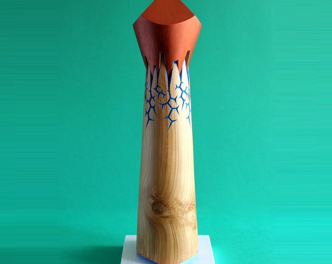 GRAVITY II - original cedar wood sculpture by Nikolay Martinov