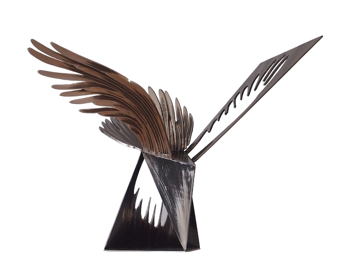 SENTINEL - original steel sculpture by Stevlin Yovchev