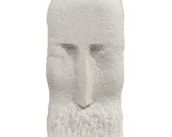 MALE PORTRAIT - original marble sculpture by Rasho Mitev