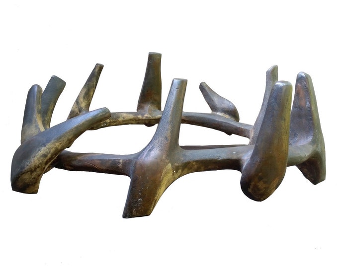 LAUREL WREATH - original brass sculpture by Rasho Mitev