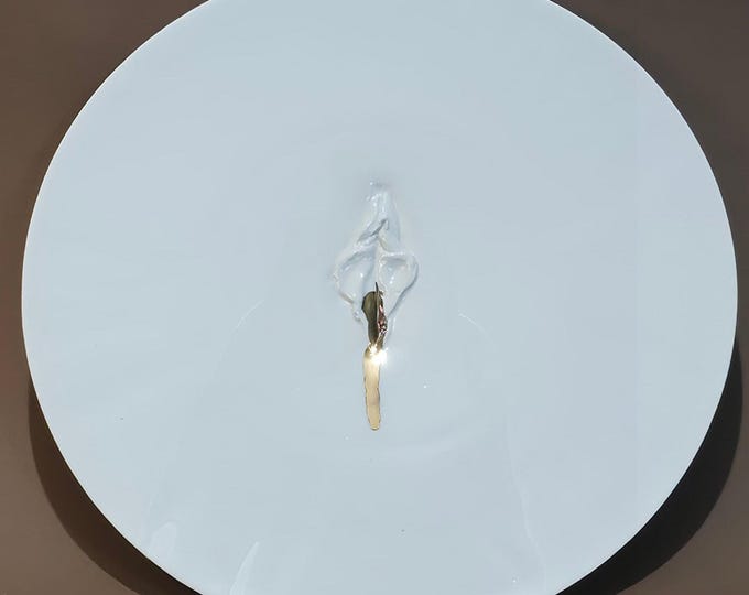 VULVA HYPNOTICA XXII - original porcelain wall sculpture by Zlatina Krusteva