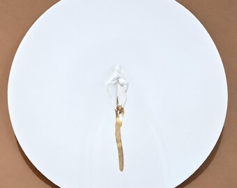 VULVA HYPNOTICA XXVII - original porcelain wall sculpture by Zlatina Krusteva