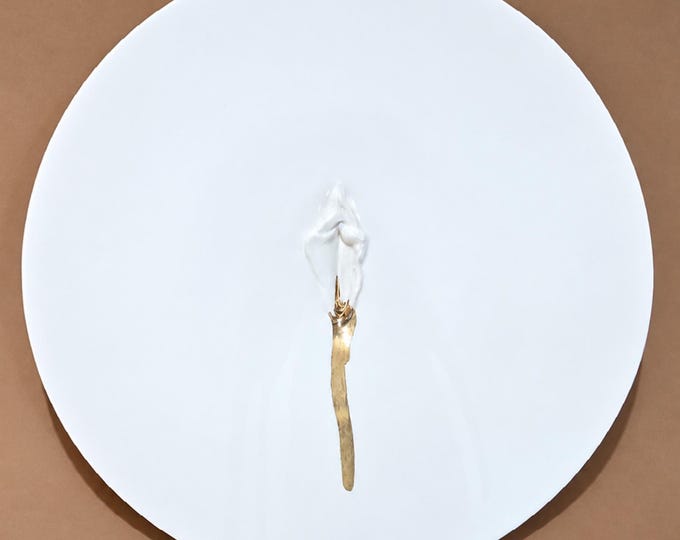 VULVA HYPNOTICA XXVII - original porcelain wall sculpture by Zlatina Krusteva