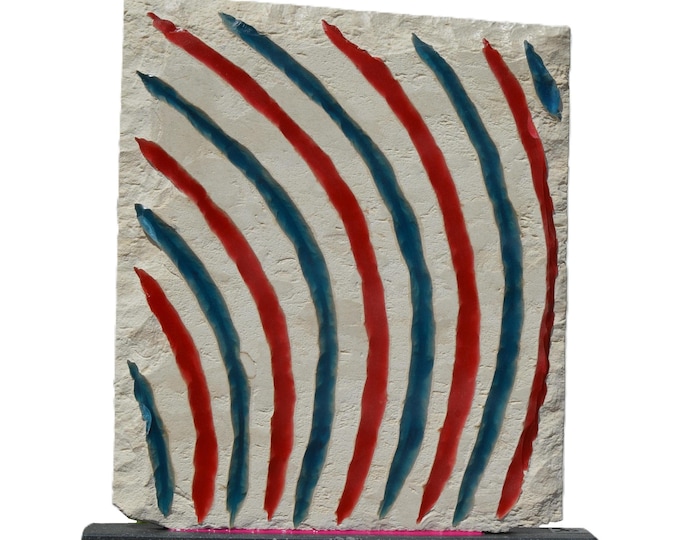 ALL IS WELL - original limestone sculpture by Ognyan Chitakov - award winning art, gabbro base
