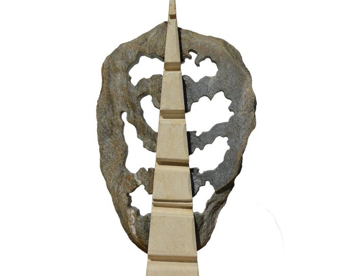 REED - original stone sculpture by Ognyan Chitakov
