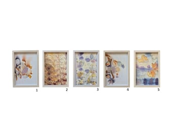 NATURAL LANDSCAPES 1-5 - original silk wall art by Irina Goleva