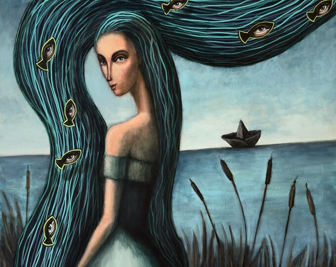 Guardian Angel Of Eternal Love - original acrylic painting by Nikola Gulev