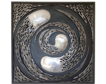 TWIRL II - metal wall sculpture by Vania Dimitrova