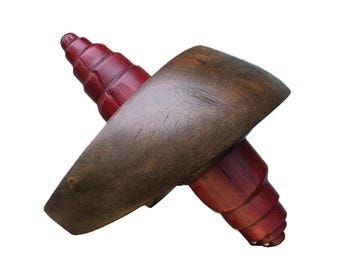 SPINNING TOP - original wood sculpture by George Troyanov