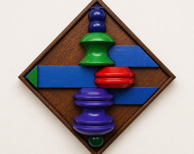 REFLECTION - original wood wall sculpture by George Troyanov