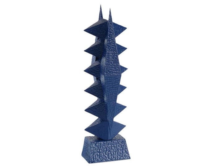 APEXES OF BLUE - original wood sculpture by Nikola Tsvetanov