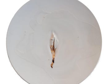 VULVA HYPNOTICA XI - original porcelain wall sculpture by Zlatina Krusteva