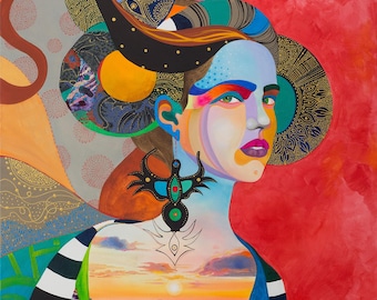 SIREN - original oil painting by Silvia Pavlova
