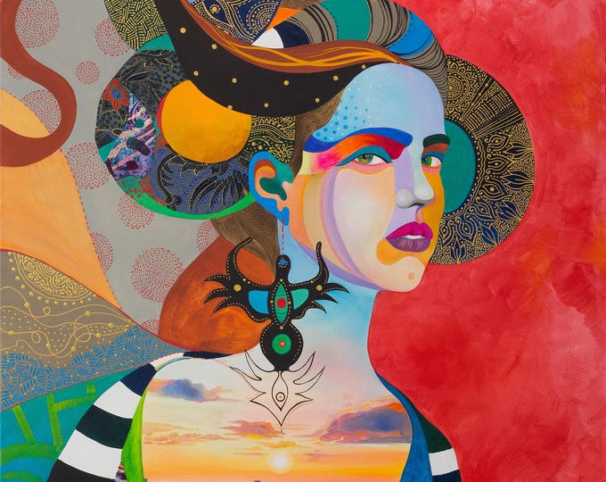 SIREN - original oil painting by Silvia Pavlova