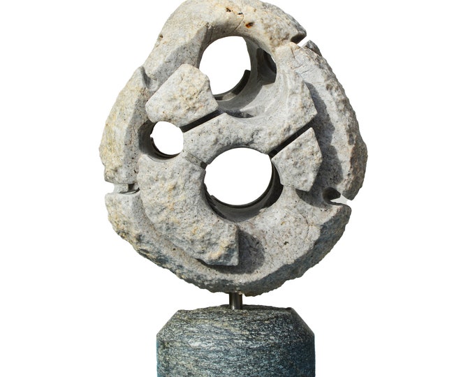 CONNECTION - original stone sculpture by Ognyan Chitakov