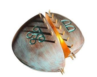 GLAGOLITIC WISHES - original wood sculpture by George Troyanov