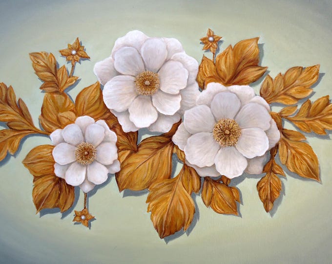 GRACE IN BLOOM - original oil painting by Grigor Velev
