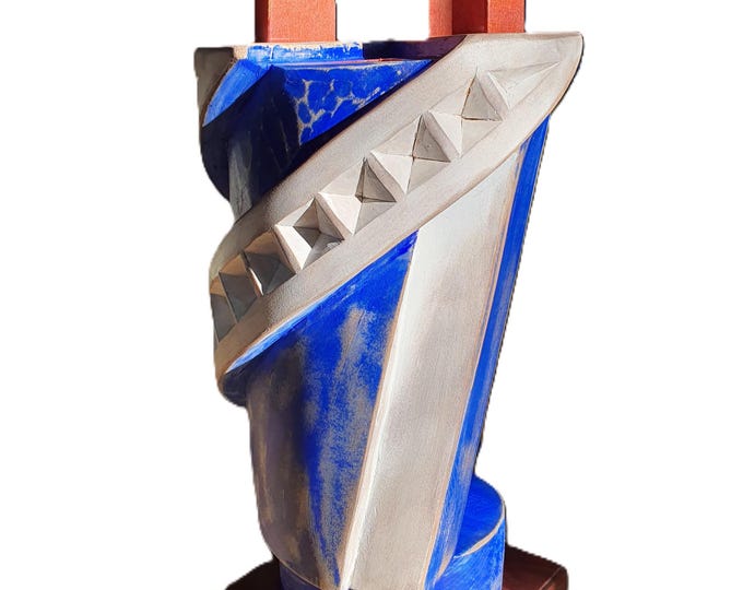 JOY - original wood sculpture by George Troyanov