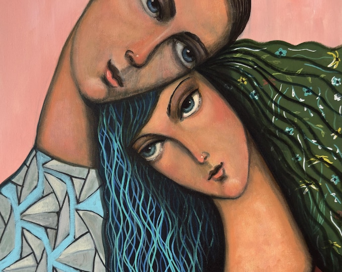 UNITY OF LIFE - original acrylic painting by Nikola Gulev