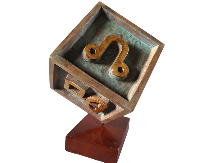 GLAGOLITIC - original wood sculpture by George Troyanov
