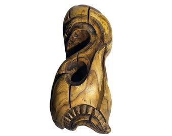 METAMORPHOSIS - original wood sculpture by George Troyanov