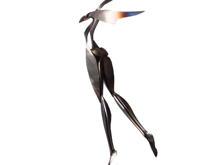 CATWALK IV - original steel sculpture by Stevlin Yovchev