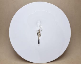 VULVA HYPNOTICA IX - original porcelain wall sculpture by Zlatina Krusteva