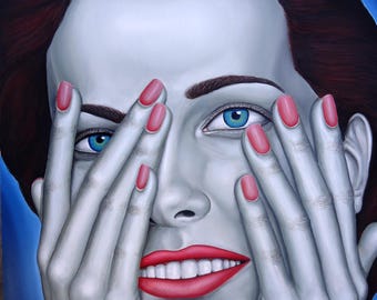 Between Fear And Joy - original oil painting by Grigor Velev