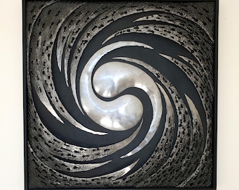 WHIRL - metal wall sculpture by Vania Dimitrova