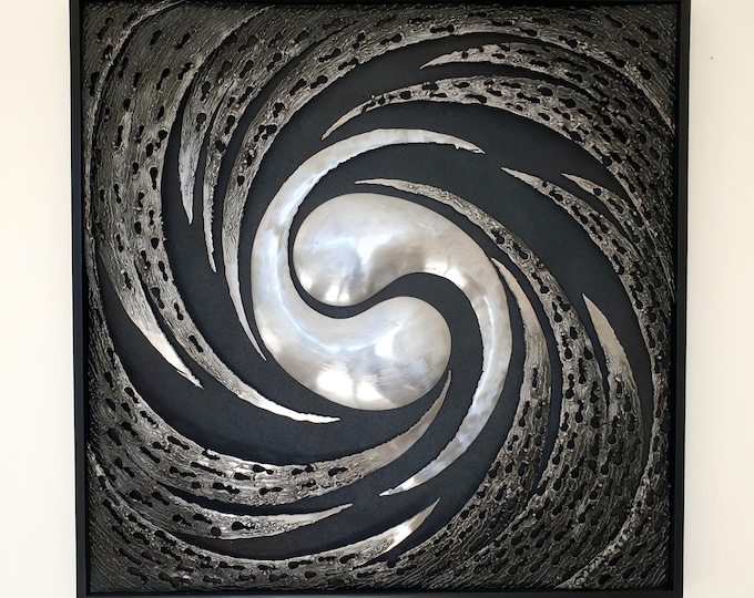 WHIRL - metal wall sculpture by Vania Dimitrova
