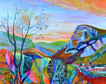 TALES OF TREE - original oil painting by Silvia Pavlova