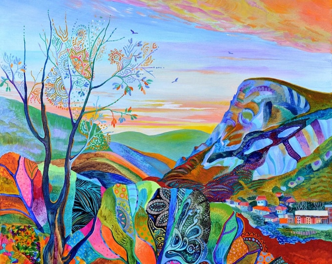 TALES OF TREE - original oil painting by Silvia Pavlova