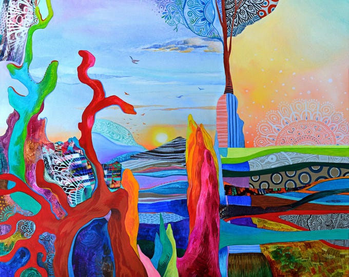 CHROMATIC REVERIE At DAWN - original oil painting by Silvia Pavlova