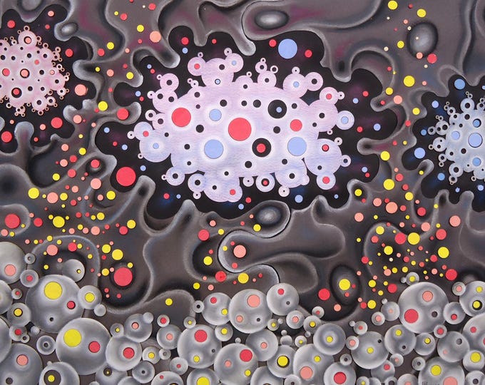 BIRTH OF STARS - original collage by Grigor Velev