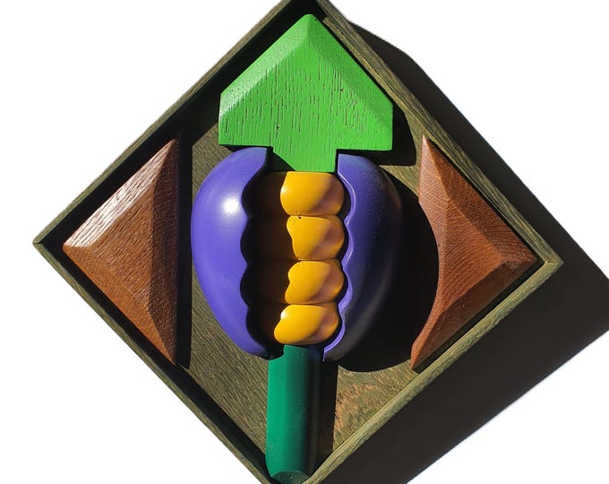 NEW LIFE III - original wood wall sculpture by George Troyanov