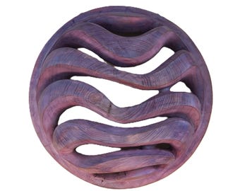 BREATHING RHYTHM - original wood wall sculpture by George Troyanov