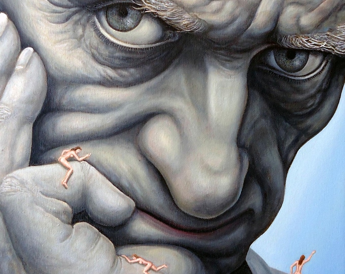 ARCHITECTURE OF THOUGHT - original oil painting by Grigor Velev