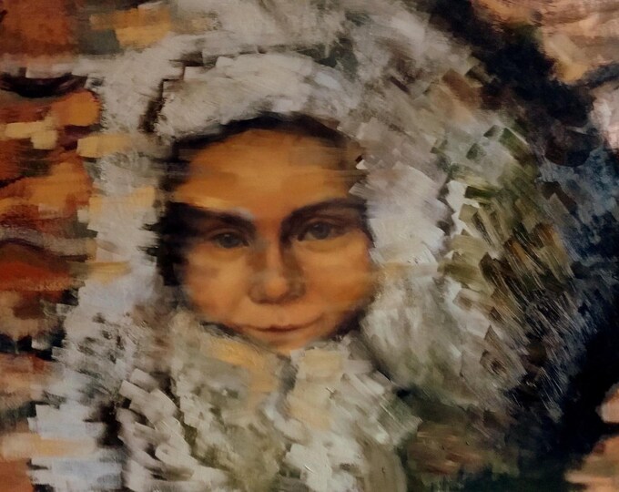 PORTRAIT OF INNOCENCE - original oil painting by Nikola Gulev
