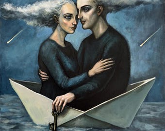 TOMORROW'S DREAM - original acrylic painting by Nikola Gulev