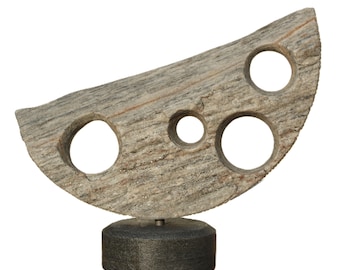 CRESCENT - original stone sculpture by Ognyan Chitakov