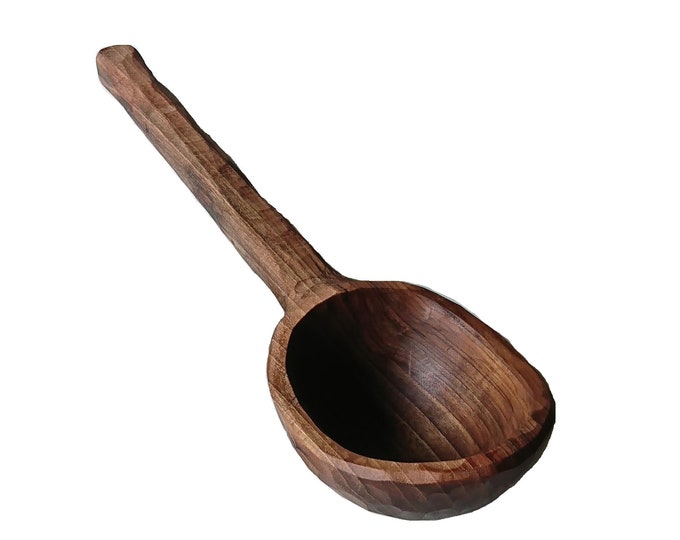 LARGE OAKEN SPOON