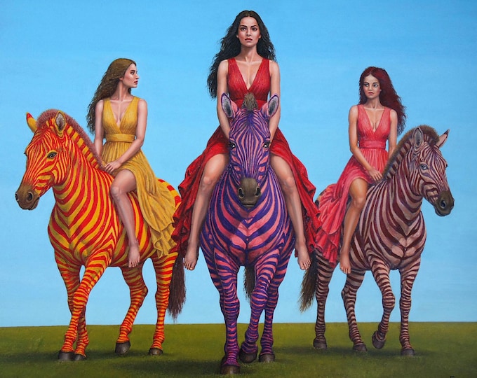 UNMATCHED GLAMOR - original oil painting by Grigor Velev