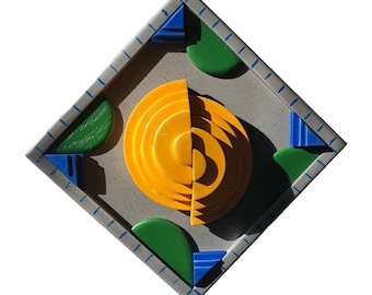 DAFFODIL - original wood wall sculpture by George Troyanov
