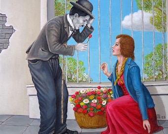 THE MEETING - original oil painting by Grigor Velev