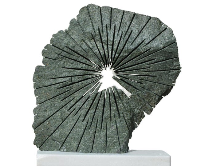 BRILLIANCE OF MIND - original stone sculpture by Ognyan Chitakov