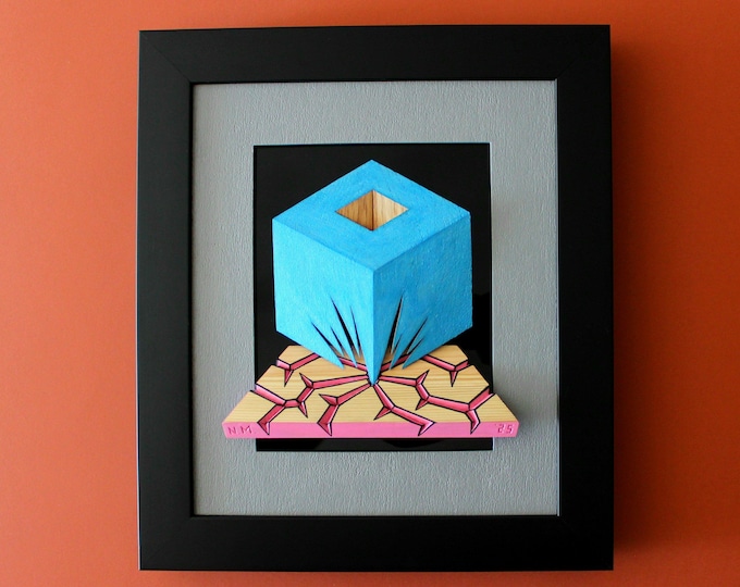 LEVITATION vs GRAVITATION II - original wood wall sculpture by Nikolay Martinov